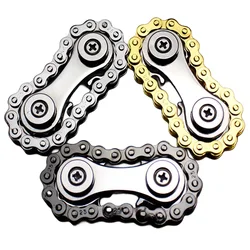 Piñones Flywheel giroscopio para niños y adultos, Spinner antiestrés y ansiedad, cadenas de bicicleta de Metal EDC, juguetes Fidget