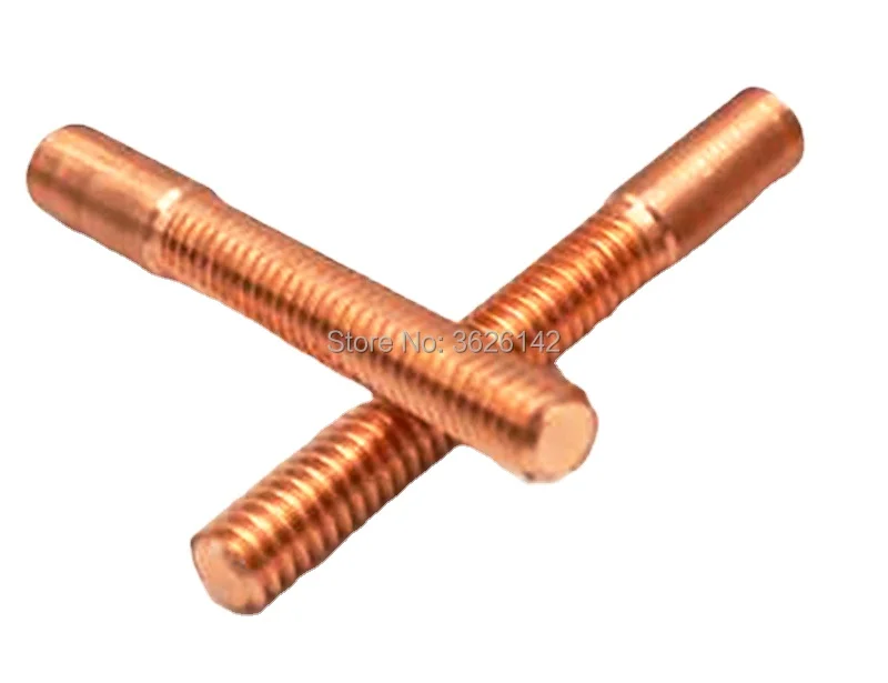 M2 M3 M5 M6 M8 M10 thread 55/35mm total length for drilling edm machine copper thread electrode copper tapping