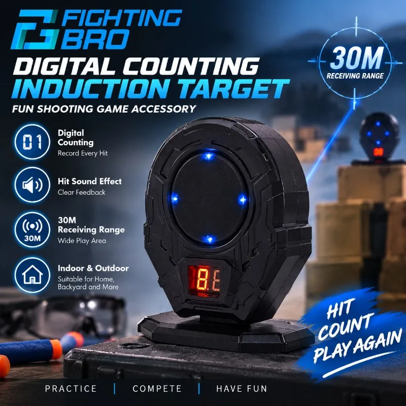 Multi‑Usage Electronic Counting Induction Target Digital Score Display Recreational Accessory