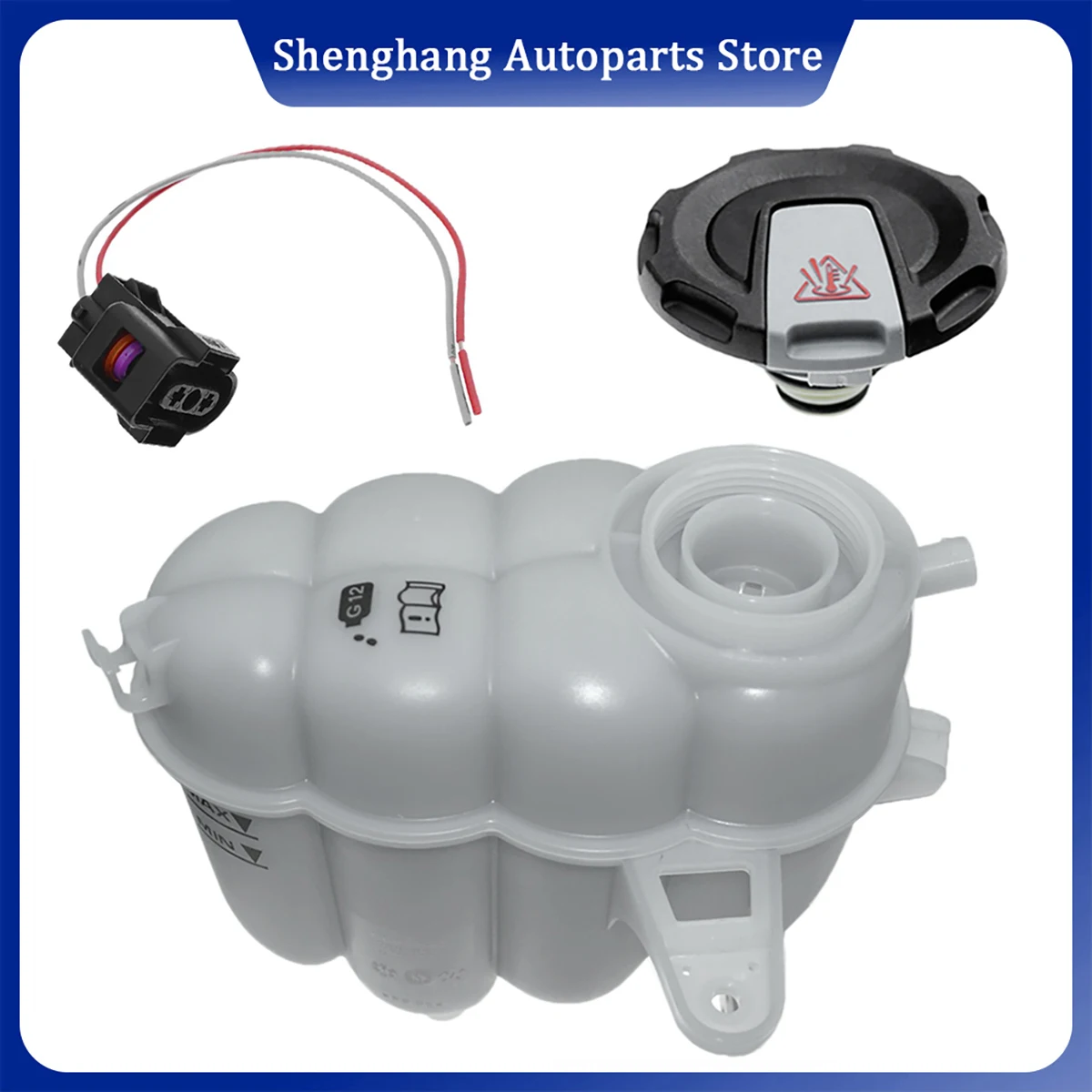 

8W0121405E Engine Coolant Radiator Expansion Tank 8W0121405G 8W0121405A 8W0121405F 8W0121405L For Audi A4 A5 2.0L Turbo 2015-