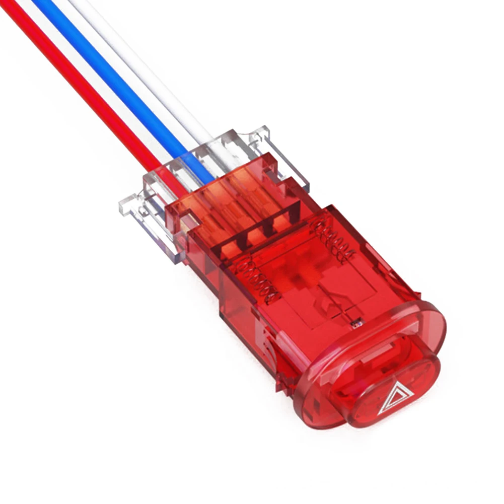 

Двойной аварийный сигнальный выключатель для мотоцикла с 3 проводами, совместимый с мотоциклами 12 В 24 В для повышения видимости