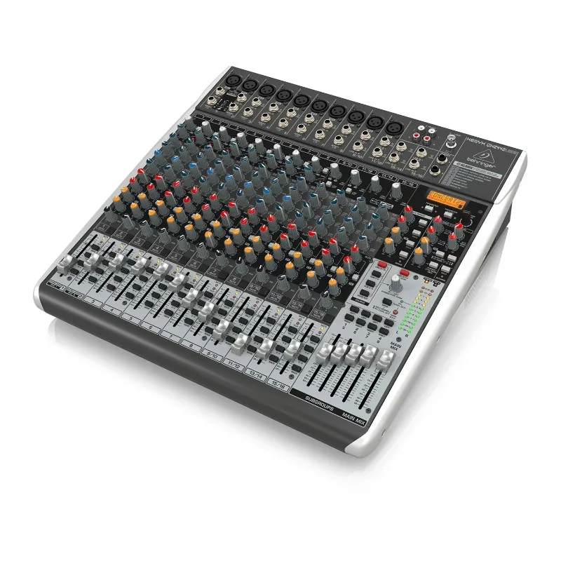 Behringer Xenyx QX2442USB 24-Channel Analog Mixer Pa Sound System Studio Music Equipment 10 Mic Inputs with 48V Phantom Power