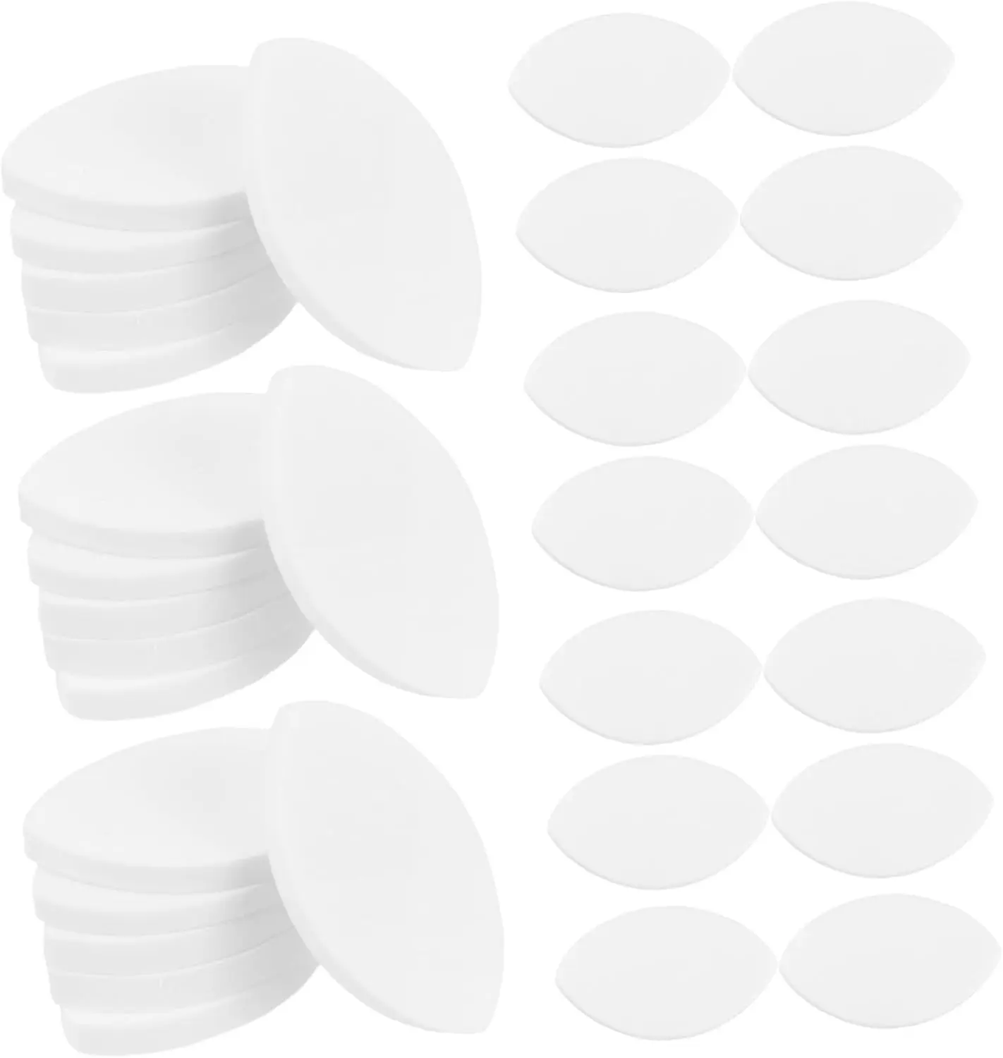 50Pcs Lash Practice Sponges - Realistic Eye-Shaped Mapping Tool for Beginner Eyelash Extension Training | Salon Styling Demo Pad