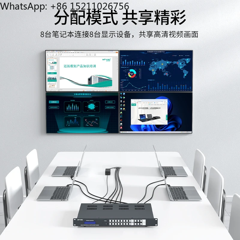 8K 8 in 8 Out HDMI Matrix Switch, MT-VIKI 8K 60hz HDMI2.1 Matrix Switcher