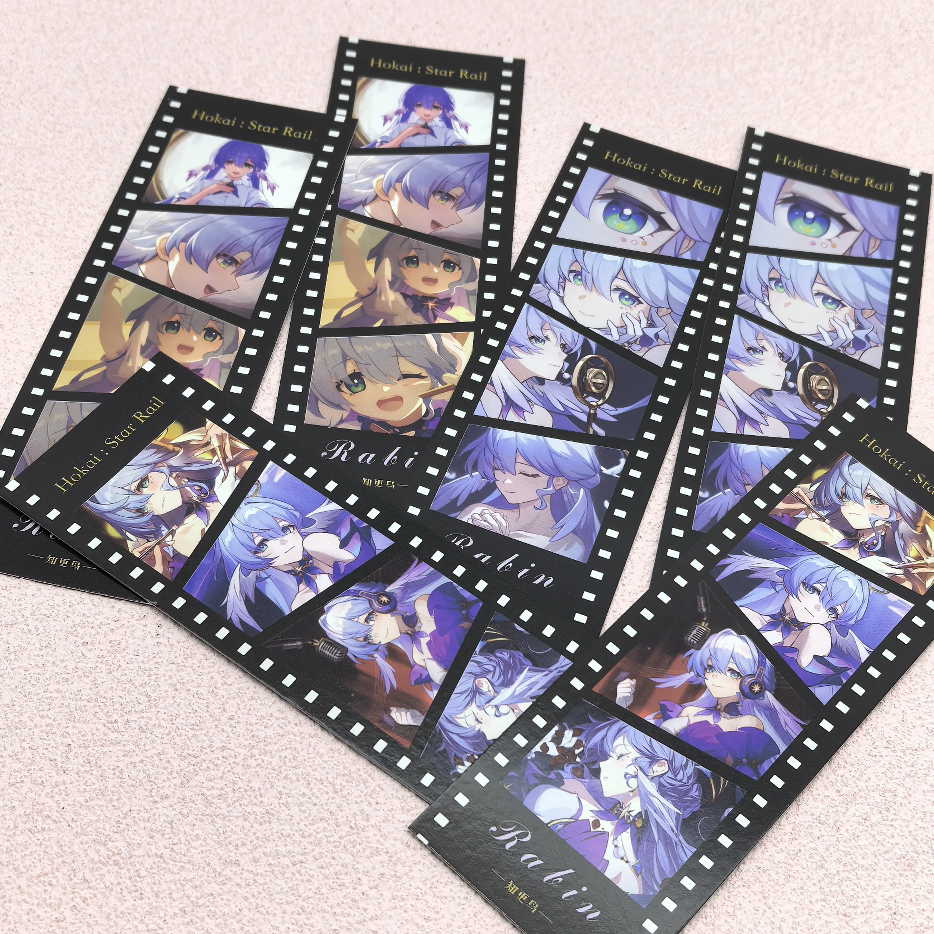 1Set Anime Games Honkai: Star Rail Robin Danheng Movie Card With Ticket Anime Bookmark Beautiful Postcards Game Collection Tick