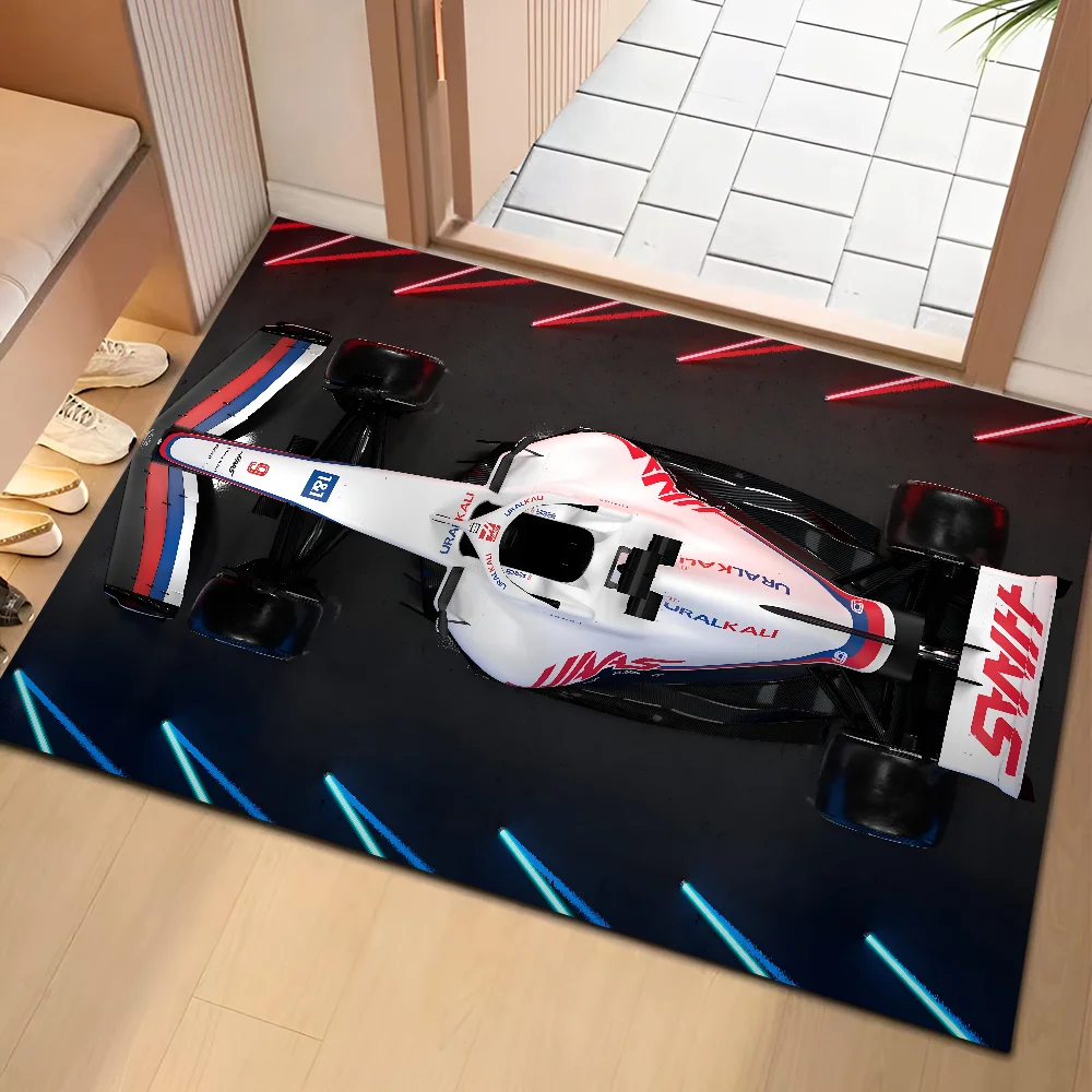 Haas F1 Team Floor Mat Doormats Home Carpet Foot Mat Bathroom Absorbent Mats Anti-Slip Mats Home Decor Supplies Carpets