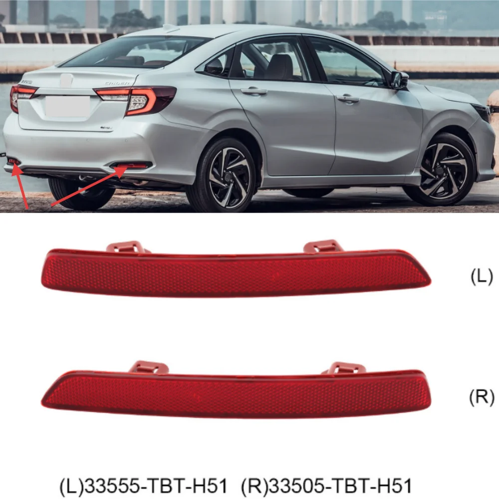 

Для Honda Crider 2021-2023 автомобильный отражатель заднего бампера OE: 33555-TBT-H51/33505-TBT-H51