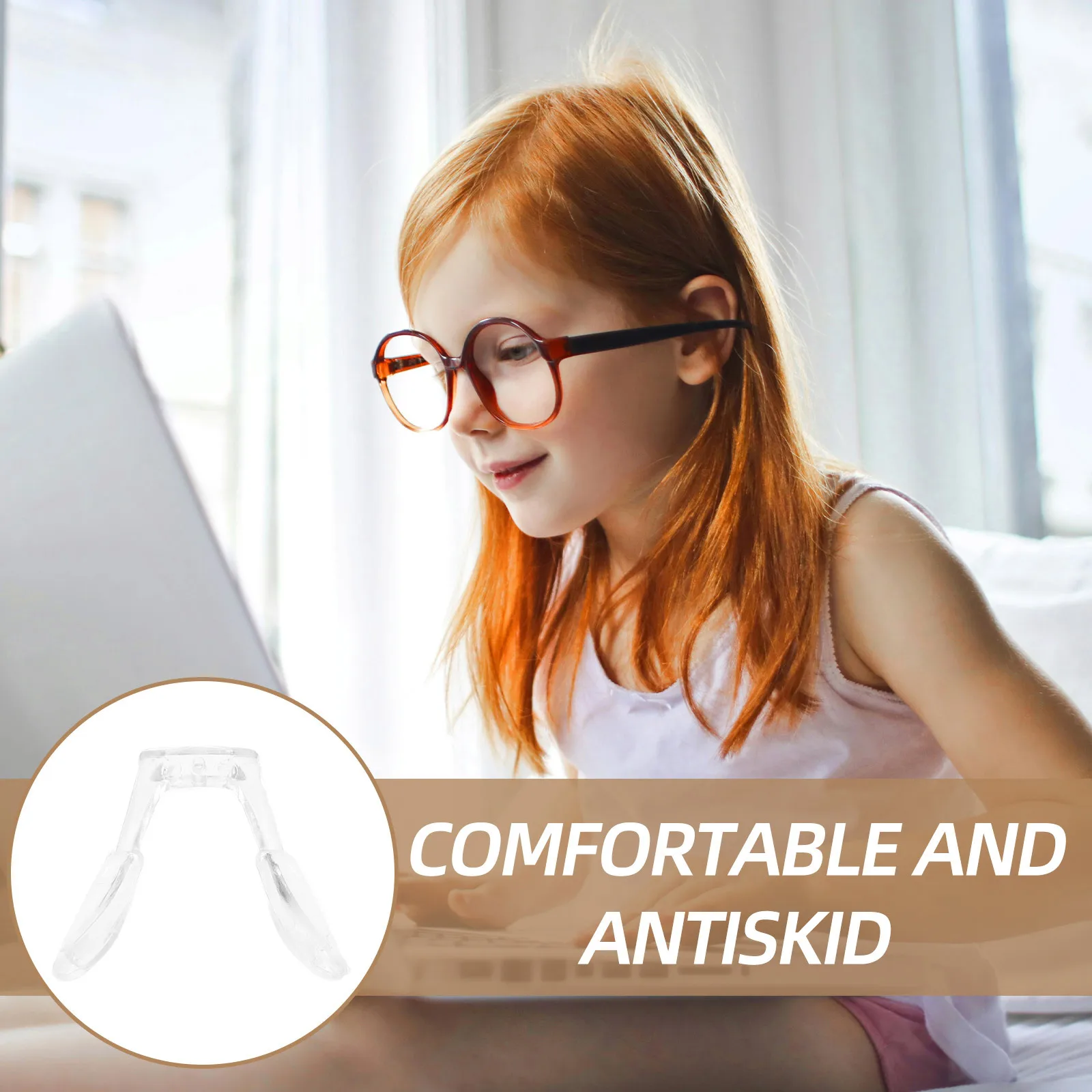 

2Pcs Flexible Nose Pads Eyeglasses Support Anti Slip Comfortable Fit for All Glasses Glasses Nose Pad Eyeglasses Repair Parts