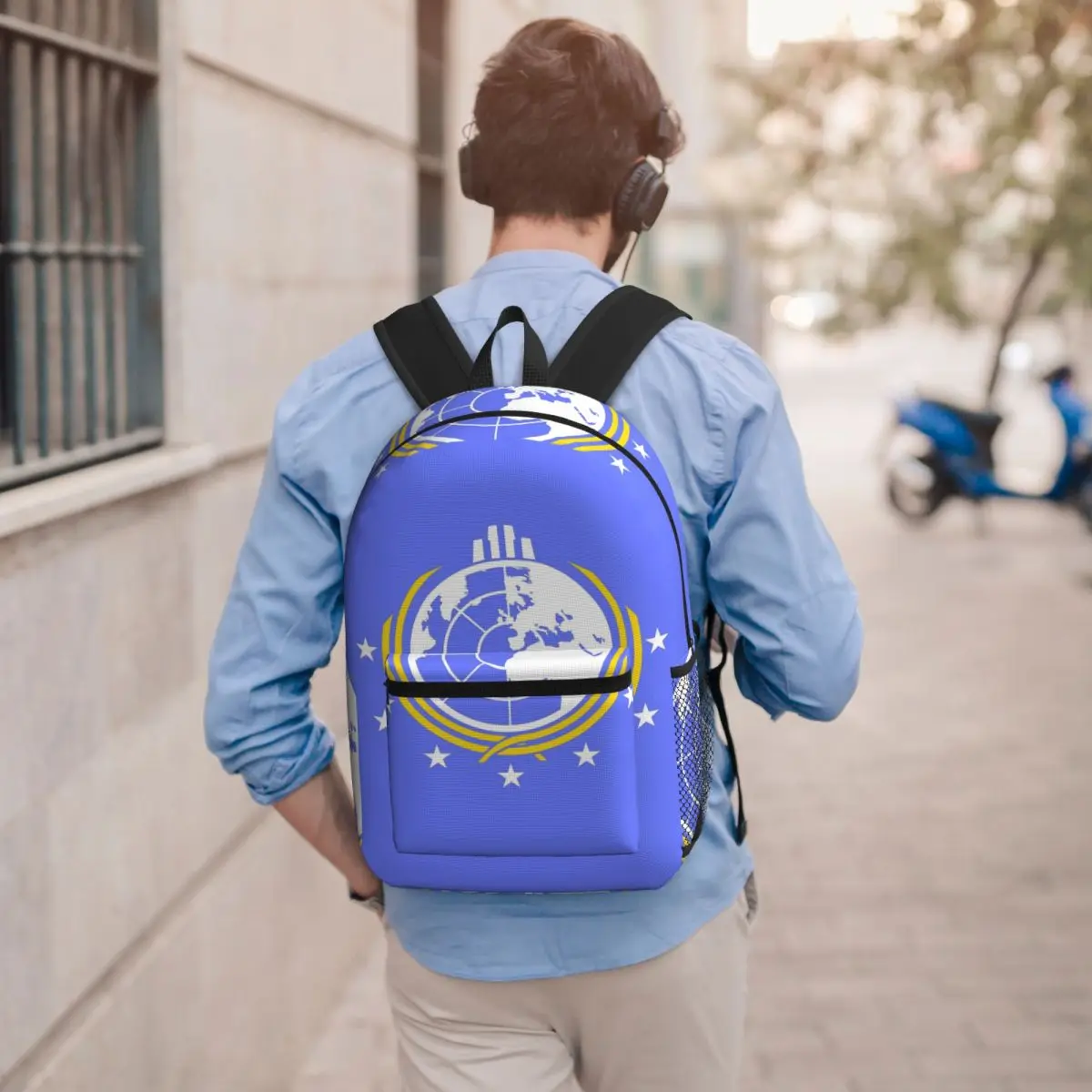 Into Hell Liberty Diving Earth For Super Backpack Student BookBag Children School Bag Computer Shoulder Bags for Men Women