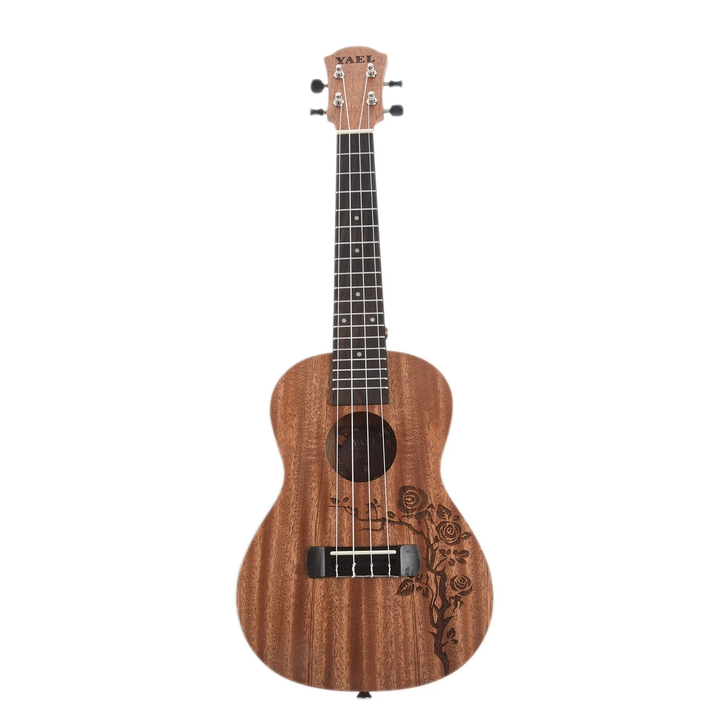 23 Inch 4 Strings Mahogany Ukulele 23 Inch Hawaiian Acoustic Guitar Music Instrument Rosevine