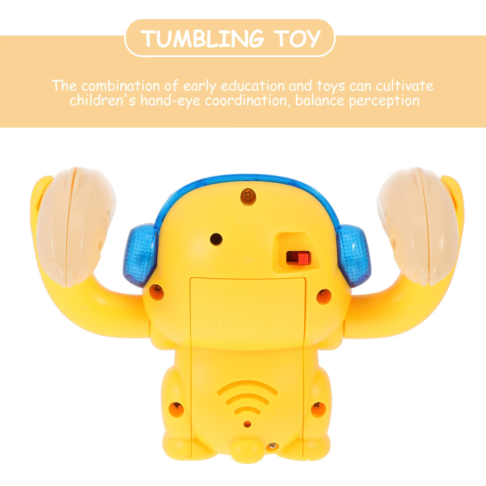 Electric Tumbling Monkey Sound Control Voice Rolling Bright Color Educational Music Game Brain Development Children Play