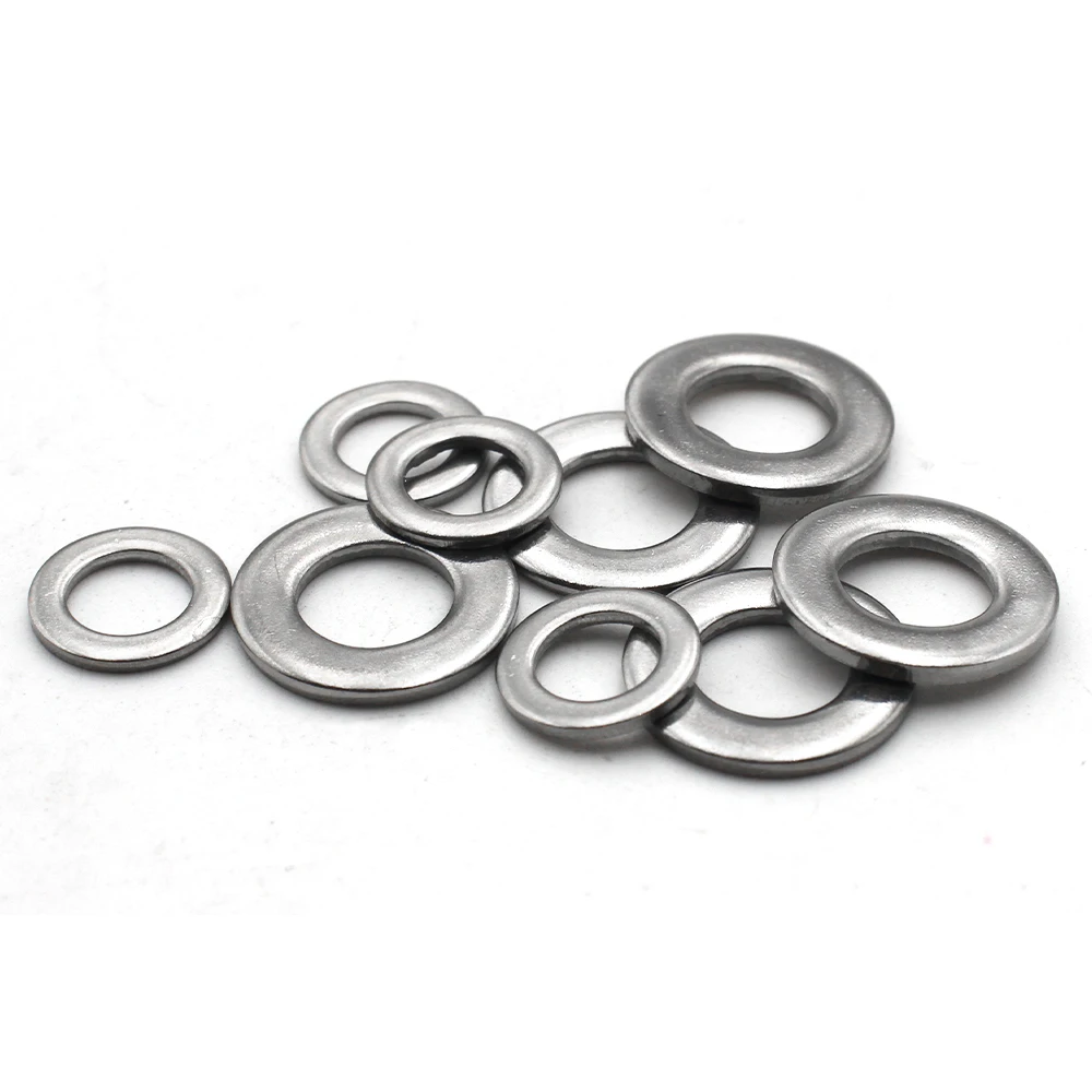 2-100pcs M1.6/M2/M2.5/M3/M4/ M5/M6/M8/M10-M22 Large Flat Washer DIN9021 304 Stainless Steel Big Metal Gasket Meson Plain Washers