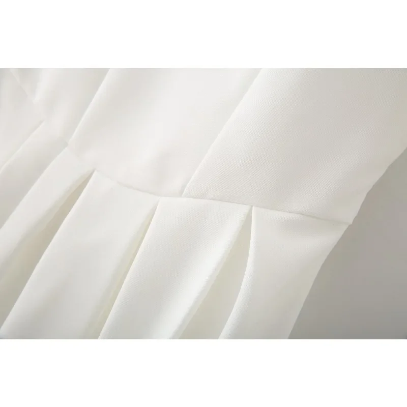 젤리타인 여성 드레스 V넥 슬리브리스 슬림핏 우아한 캐주얼 파티 데일리룩 A라인 미디 드레스 여름 2025 패션 시크