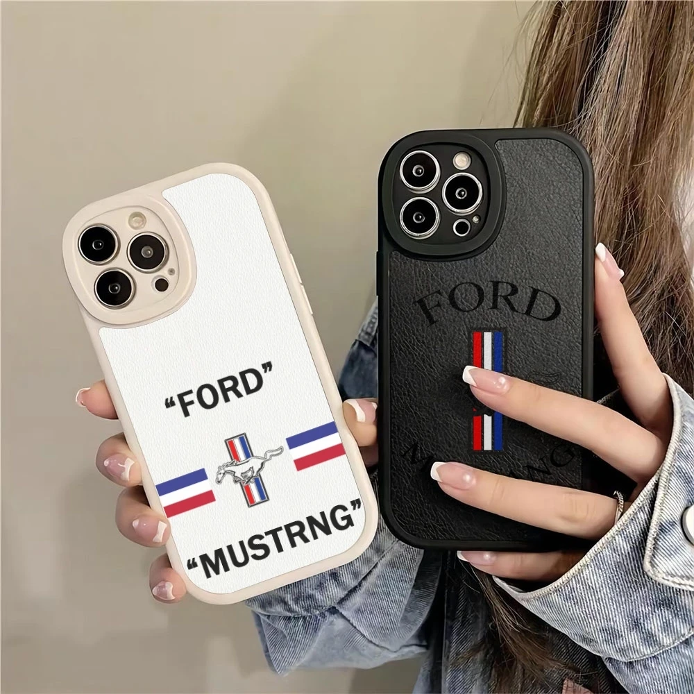 Cool Mustang Mobile Cell Phone Case For iPhone 16 15 14 13 11 12 Pro Max Mini light X XR XS 8 Plus hot 2024 silicone shell cover