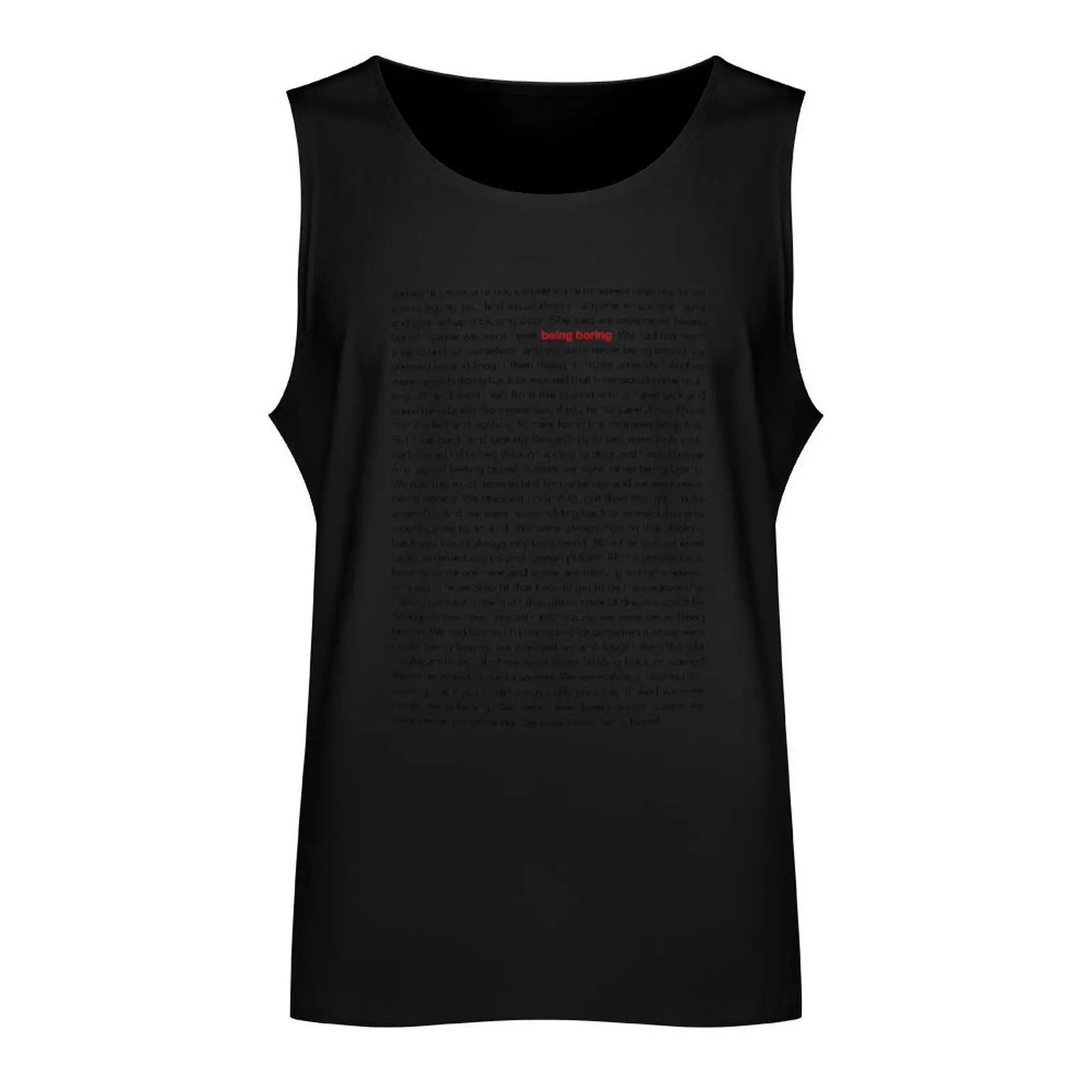 Pet Shop Boys - Being Boring (Lyrics) Tank Top Body man Men's summer t-shirt gym shirt man fitness