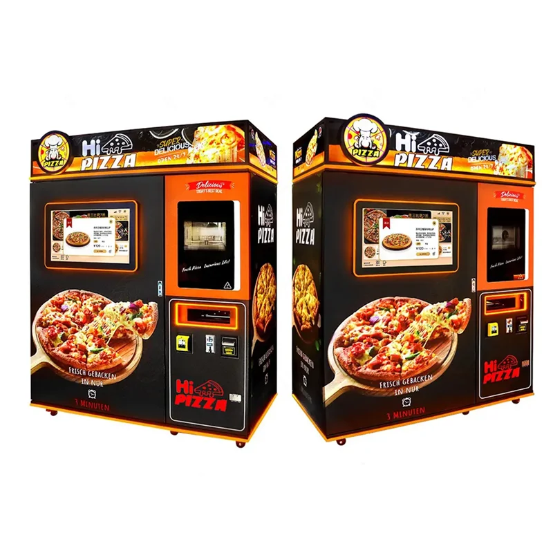 Customized Professional Full Automated 24-Hour Self-Service Smart Touch Screen Vending Machine Pizza Maker