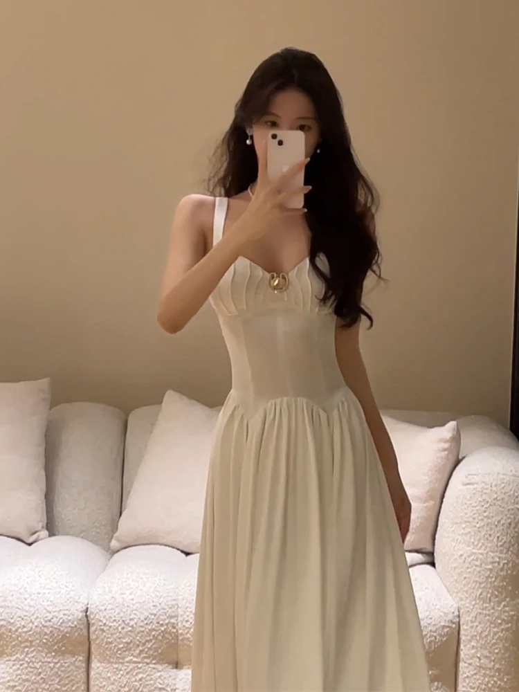 

Birthday Engagement Beach Vaion White Strapl Dr Luxury Ele High Waist A-Line Skirt Long Evening Gown for Women