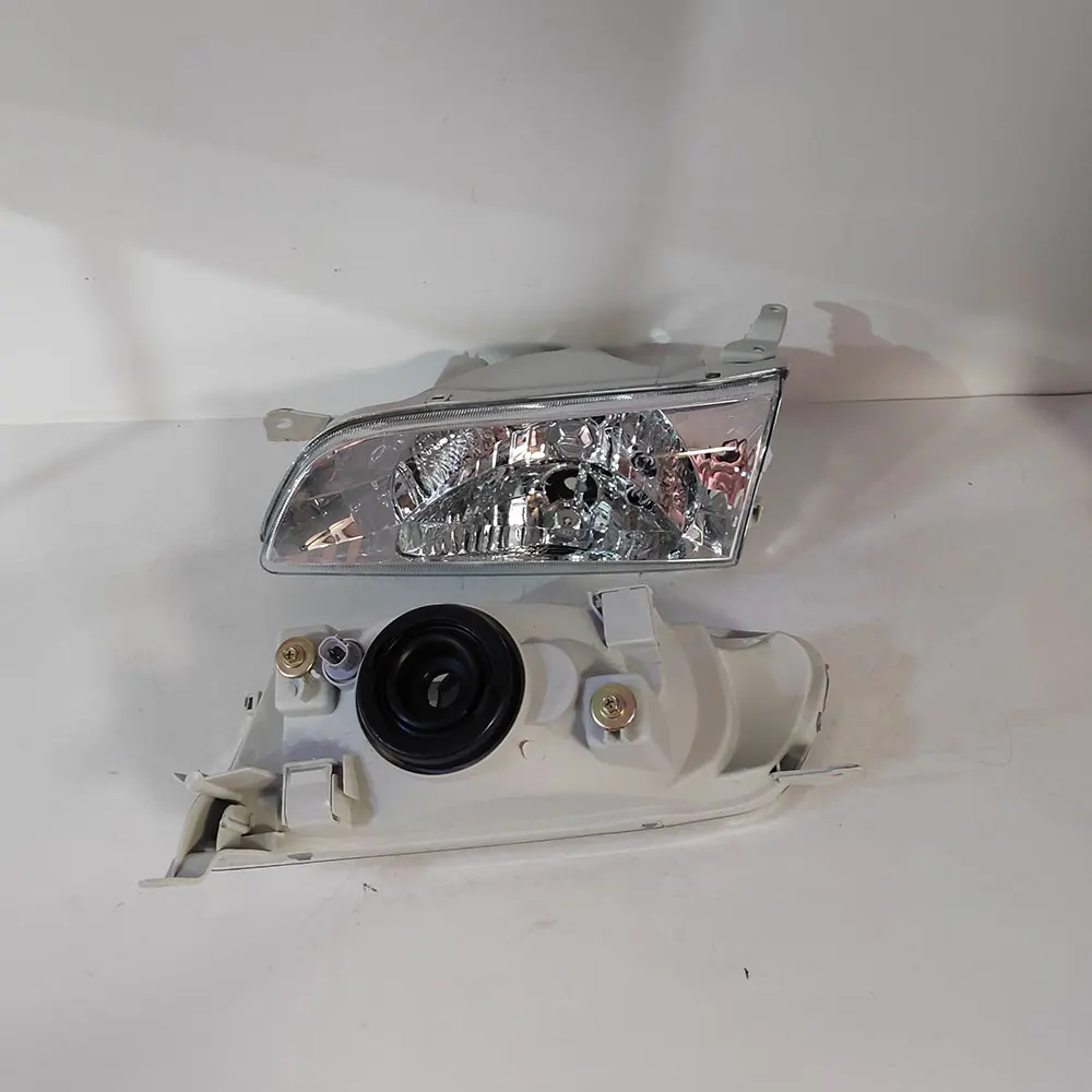 

A Pair Car Crystal Headlight For Toyota Sprinter Carib AE110 AE111 AE114 1998 Headlamp