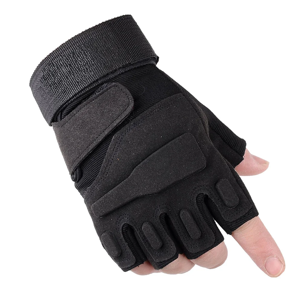 Fashion Half Finger Cycling Gloves S Black Quick Sweat Absorption Breathable Comfortable Outdoor Sports Protection
