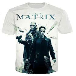 2023 New American TV Series The Matrix 3D Print T Shirts Men/women 3D The Matrix Printed T-shirt Oversized Tees Tops