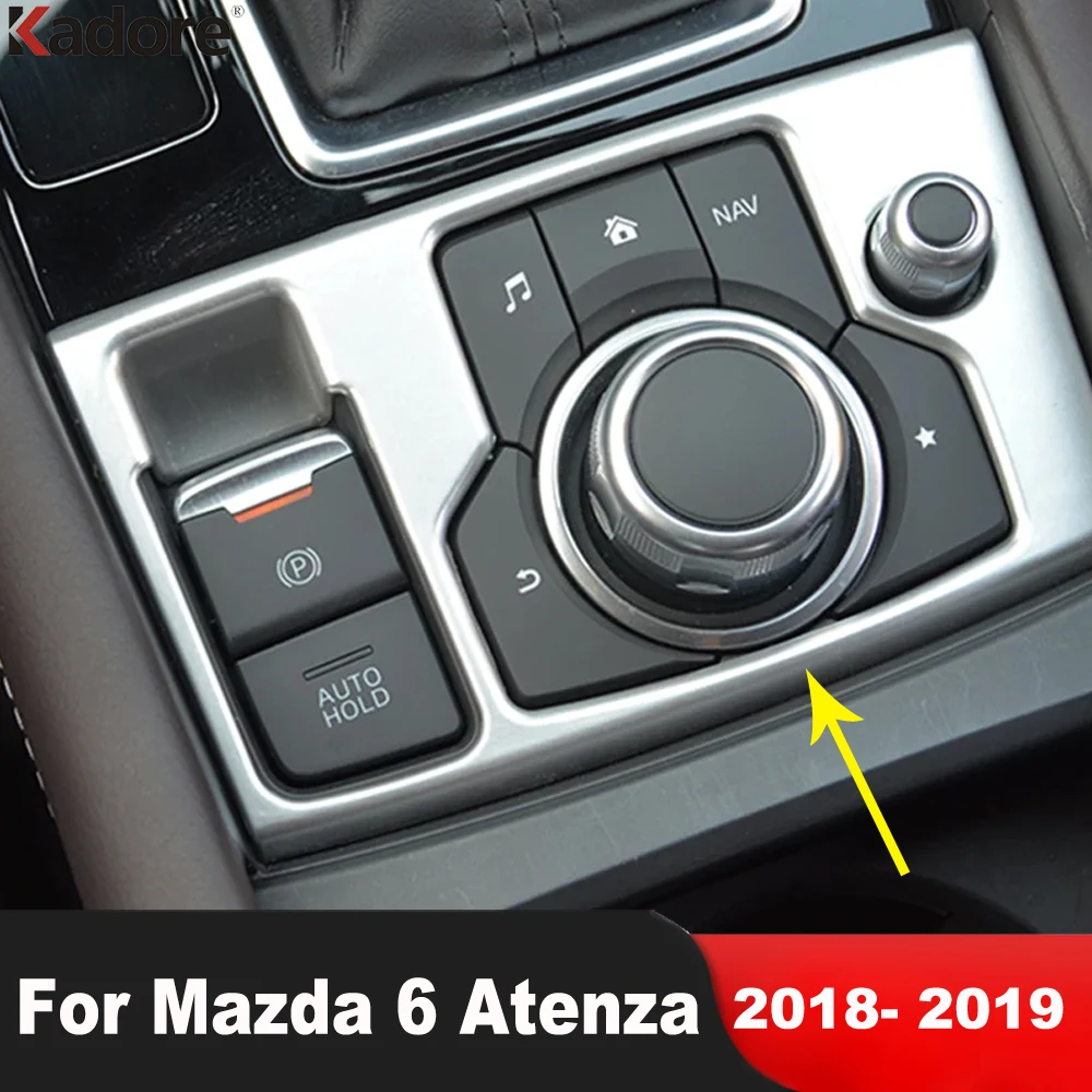 

For Mazda 6 Atenza 2018 2019 ABS Matte Car Electronic Handbrake Panel Cover Trim Hand Brake Button Trim Interior Accessories LHD