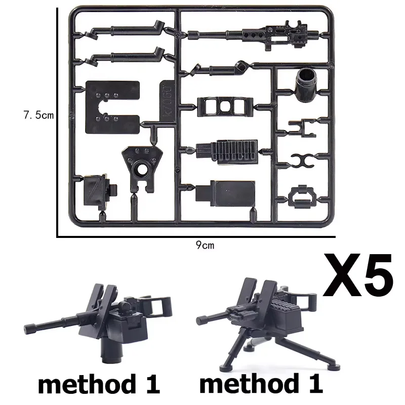 WW2 Military Weapons Building Blocks Solider Figures Weapons Guns 98K MG34 Belt radio station Equipment Accessories Mini Bricks view 5