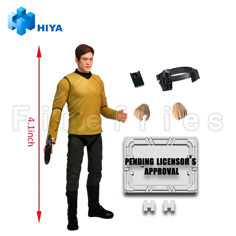 1/18 HIYA Action Figure Exquisite Mini Series STAR TREK 2009 Sulu Anime Collection Model Toy