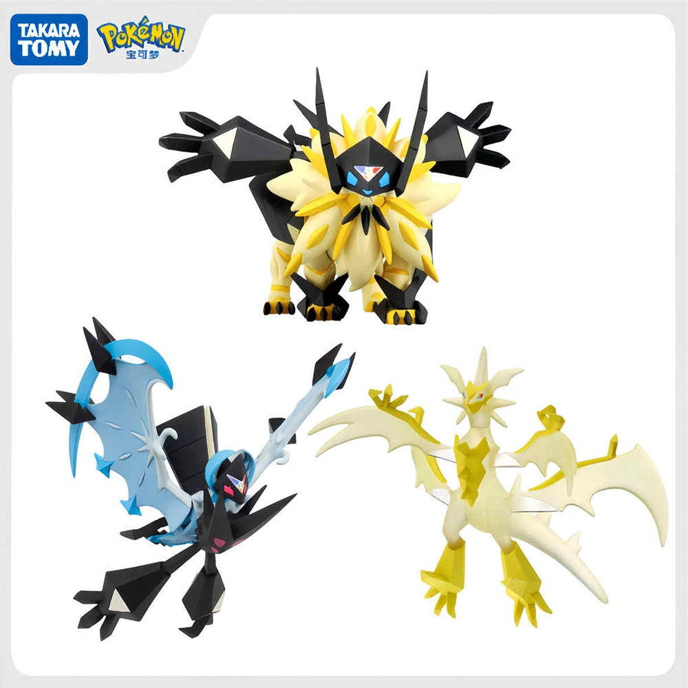 Pokemon Action Fugure Lunala Zamazen Miraido Ho-Oh Zacian Lugia Anime Model Toy for Kids Birthday Gift Party Home Car Decoration