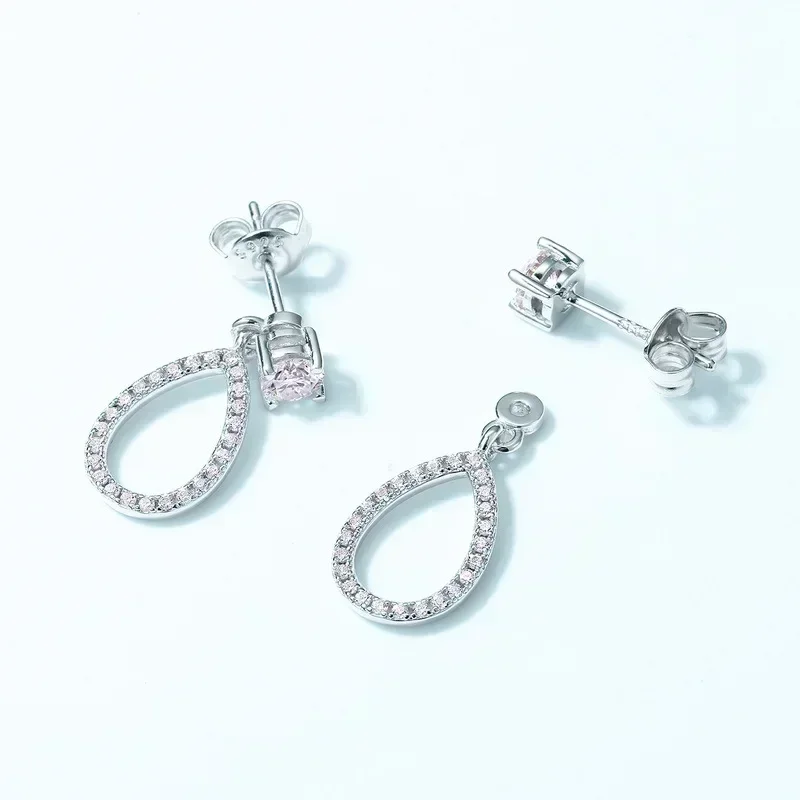 

Женские серьги-капли с муассанитом цвета D, стерлинговое серебро S925, позолоченные 18 карат, подвесные серьги с бриллиантами, изысканные украшения для ушей