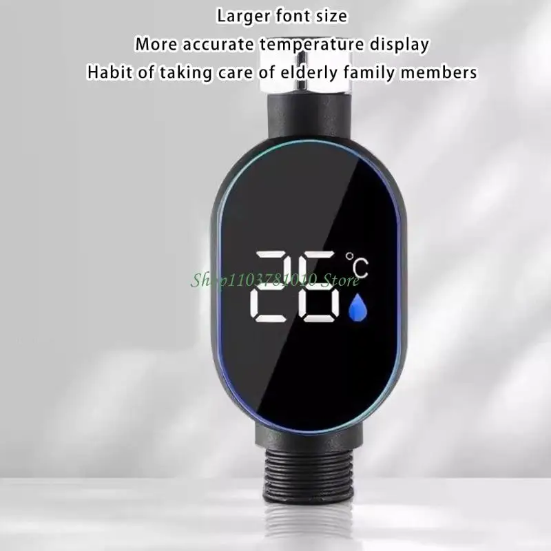 U55D Smarted Indicating LED Shower Temperature Gauges For Instants Readout