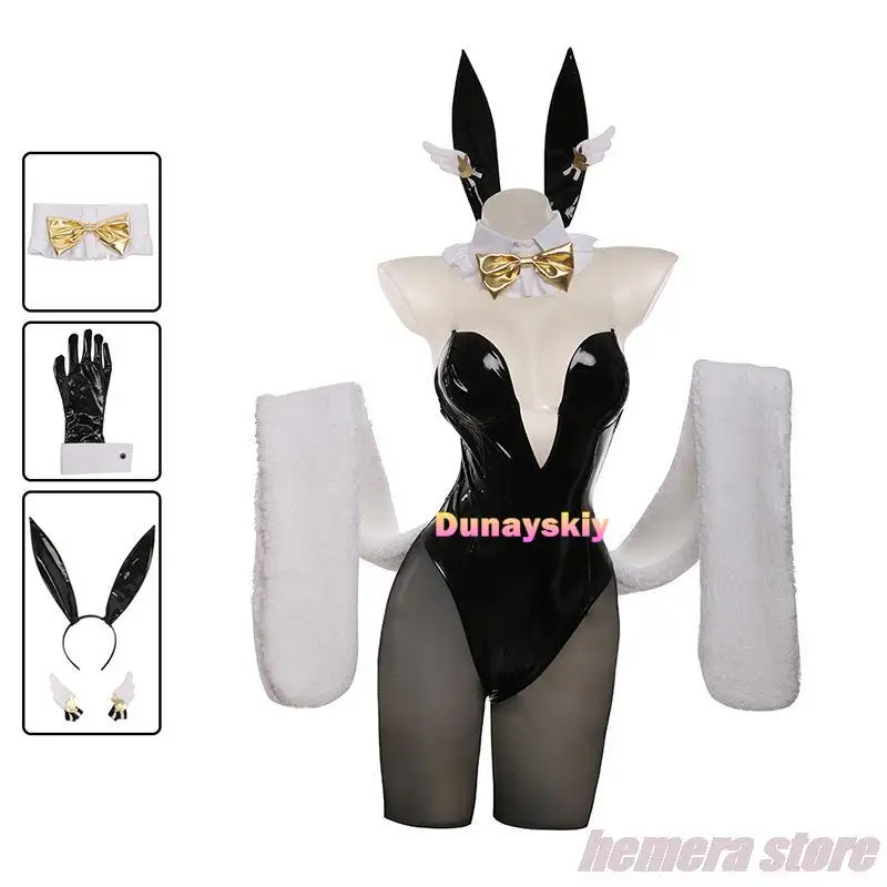 NIKKE The Goddess Of Victory Bunny Girl Blanc Noir Cosplay Fantasia Costume Sexy Uniform for Girls Women Halloween Disguise Suit