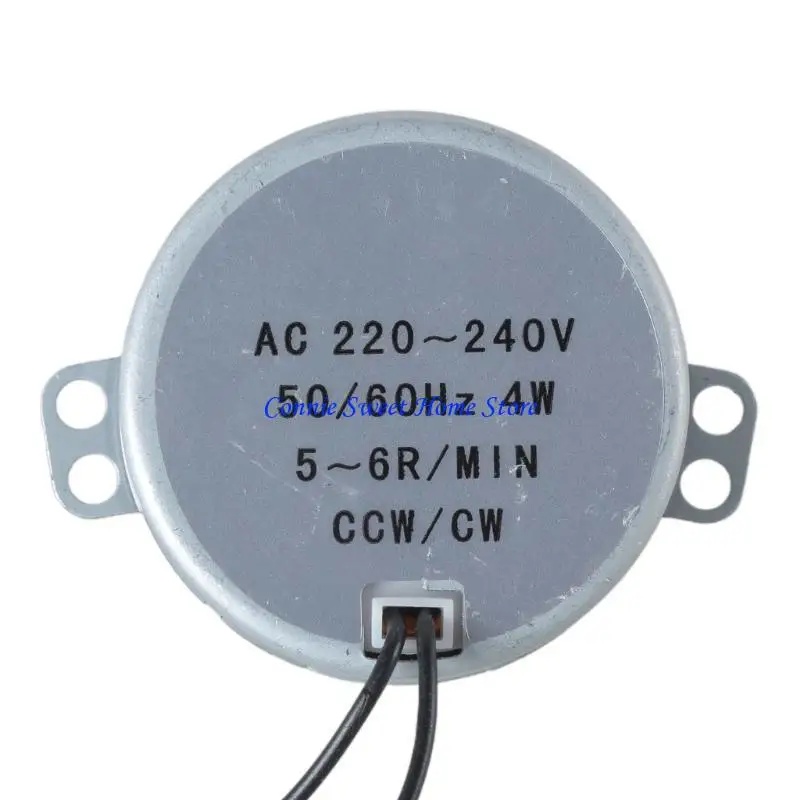 LXAF AC 220-240V Synchronous Motor Gearmotor 4W CW/CCW Great Couple 5-6 RPM