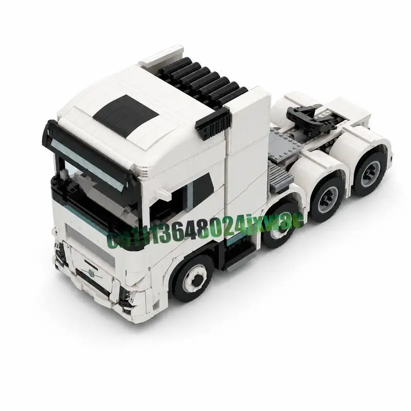 3137PCS Heavy Duty Tractor Head Technical MOC Model Standard Size Building Blocks DIY Truck Collection Educational Holiday Gift