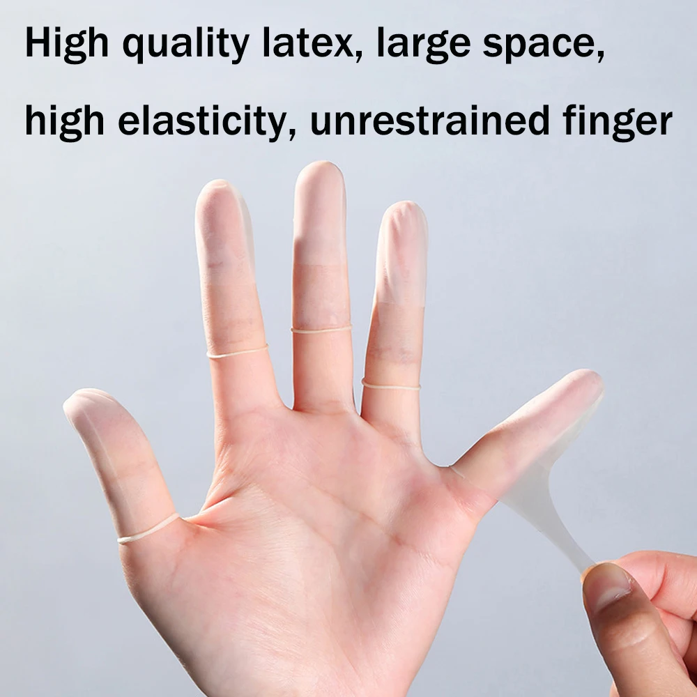 100PCS Finger Cover Heat Resistant Anti-skid Silicone Finger Cots Cap Sleeve Finger Anti-scald Protection Kitchen Accessories