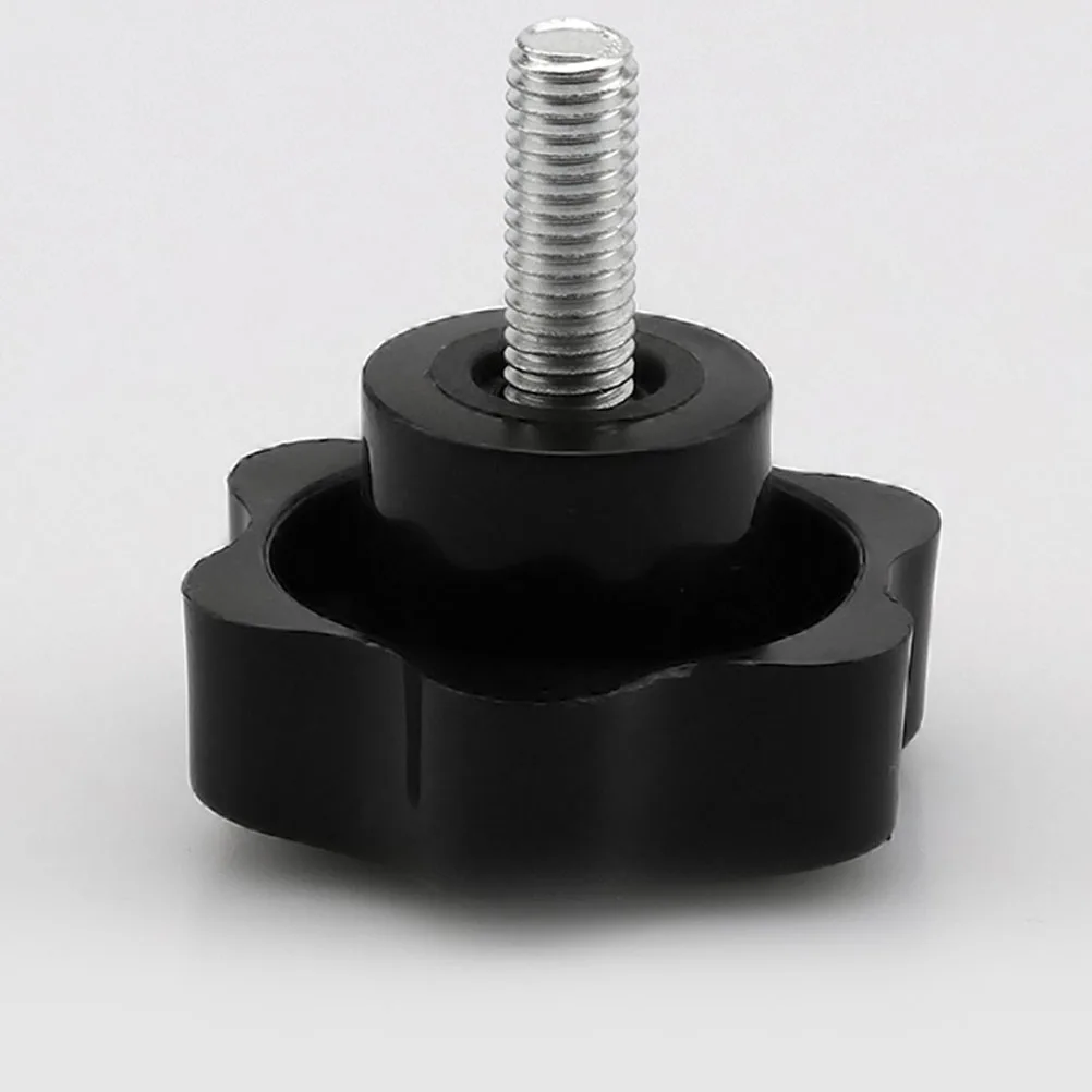 

Plum Blossom H Tightened Stud Knobs Black Non Slip Widely Used Machinery Tools Parts Screw Thread Clamping Bolt
