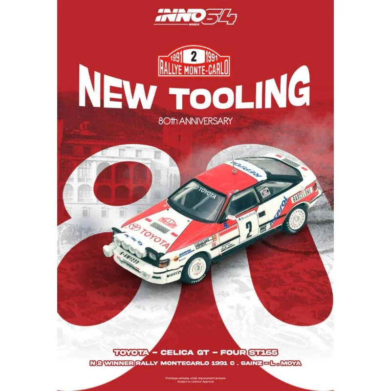 INNO 1:64 Toyota CELICA GT-FOUR Die Casting Alloy Simulation Car Model is a favorite gift and souvenir for boys.