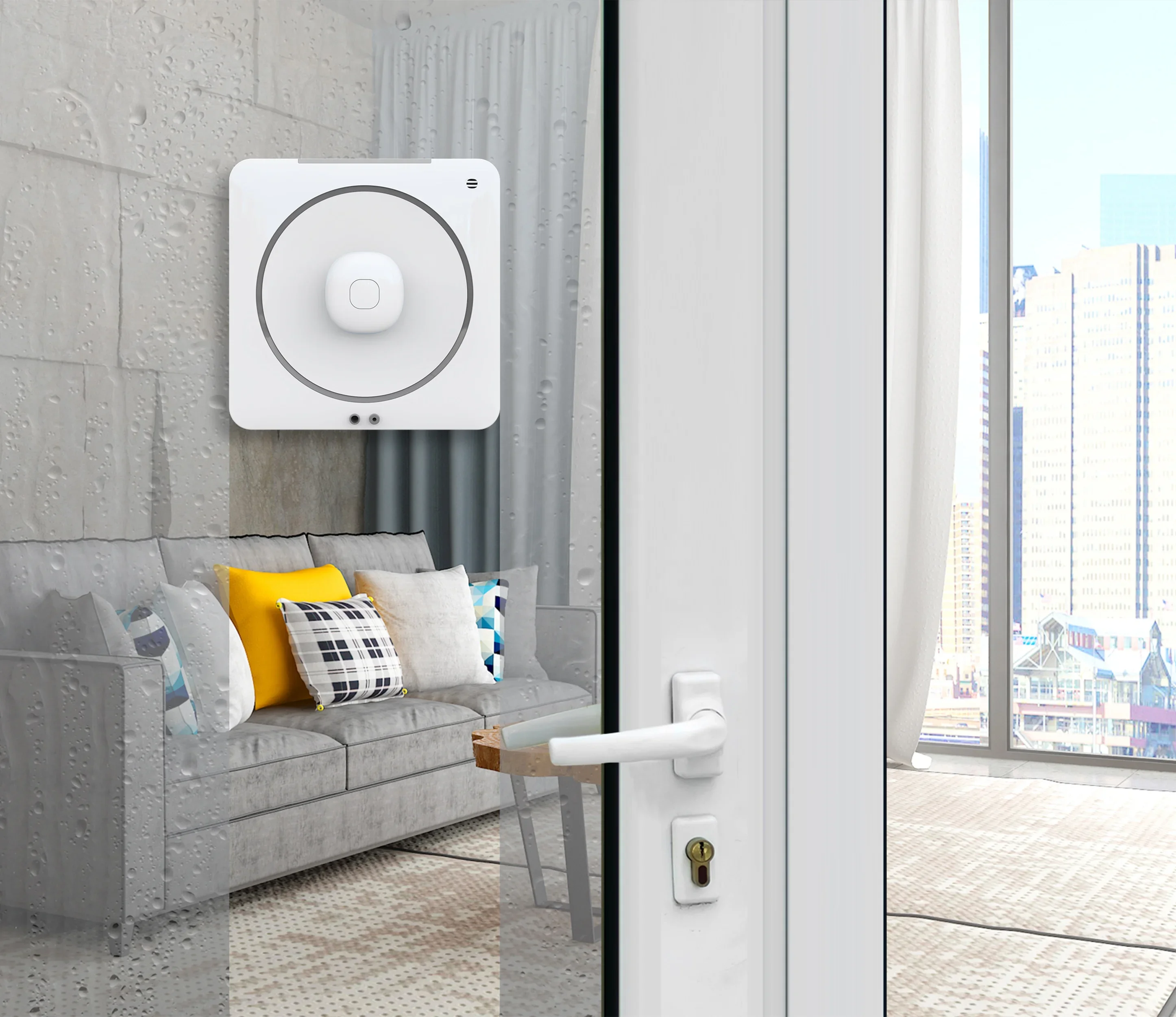 2022 best selling voice broadcast function automatic app control window cleaner robot