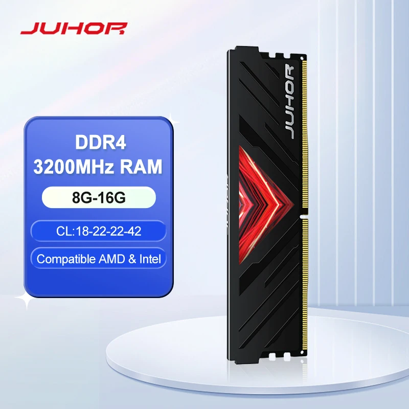 

JUHOR DDR4 8 ГБ 16 ГБ 3200 МГц Memoria Ram DDR4 DIMM Оперативная память для настольных игр