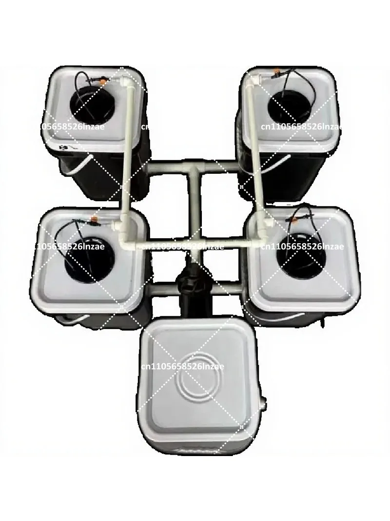 4+1 8+1 RDWC Hydroponic System Soilless Grow Kit for Home Balcony Bucket Planting Expandable Barrels