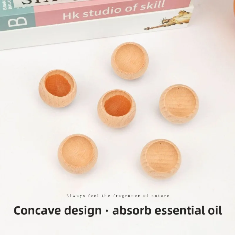 1-5pcs Natural Solid Wood Aroma Diffuser - Suitable for Long-lasting Fragrance Accessories in Homes, Bathrooms, Living Rooms, Et