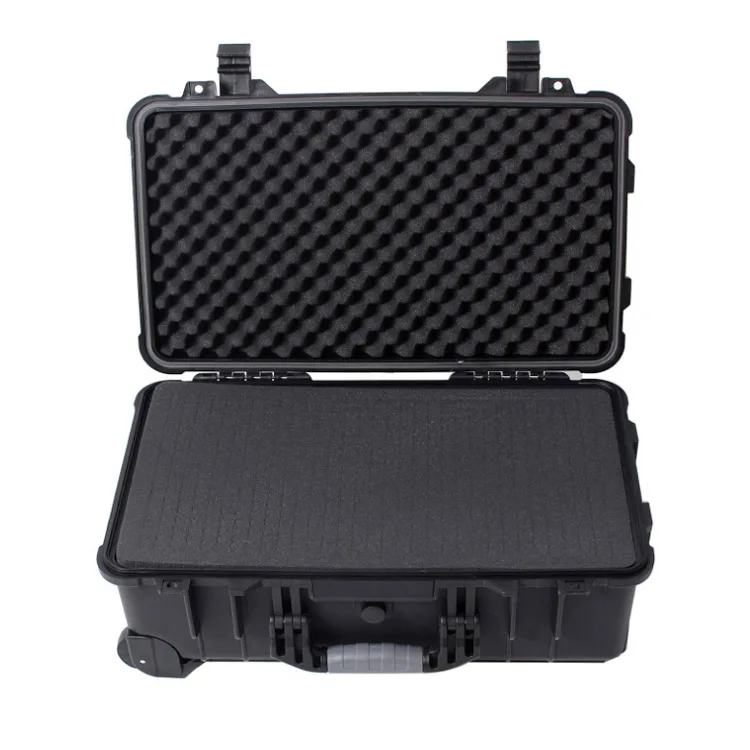 

Plastic Trolley Box Foam Weather Proof Protected Case Storage Box Tool Cases With Wheels