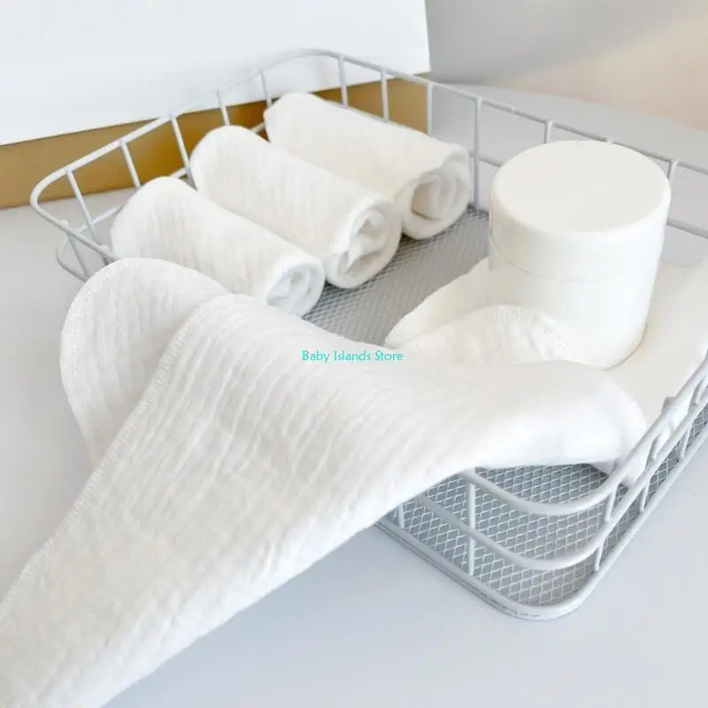 منشفة الرضاعة K92D للأطفال حديثي الولادة، 4 طبقات من القطن، منشفة الوجه #5