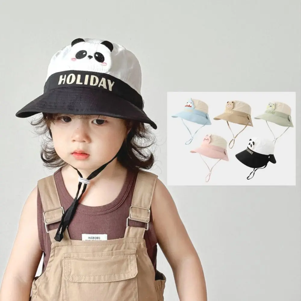

New Candy Color Kids Bucket Hat Sun Protection Quick-drying Shading Hat Anti-UV Breathable Sun Cap Boys Girls