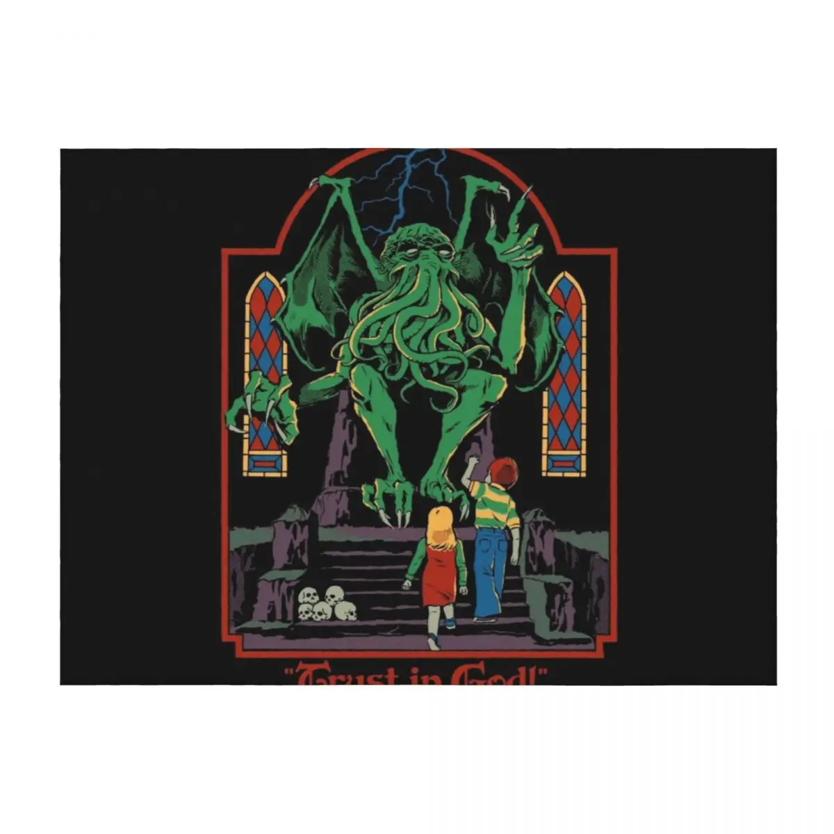 

Trust in God Throw Blanket Flannel Quilt for sofa blankets ands Blankets