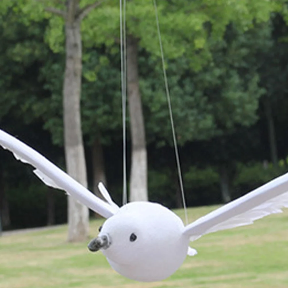 

2pcs Artificial Seagull Hanging Decor Simulation Fly Seagull For Garden Landscape Home Decoration Mediterranean Style Ornaments