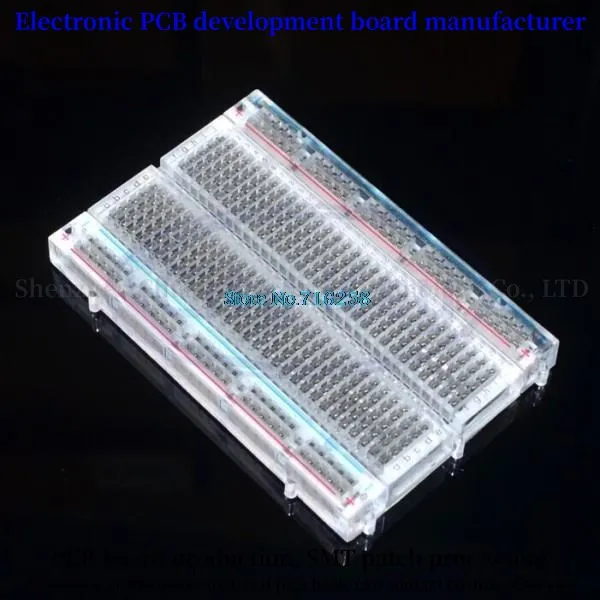 Crystal !400 Tie-Point Solderless Breadboard mini bread plate 83X55 mm Crystal Breadboard