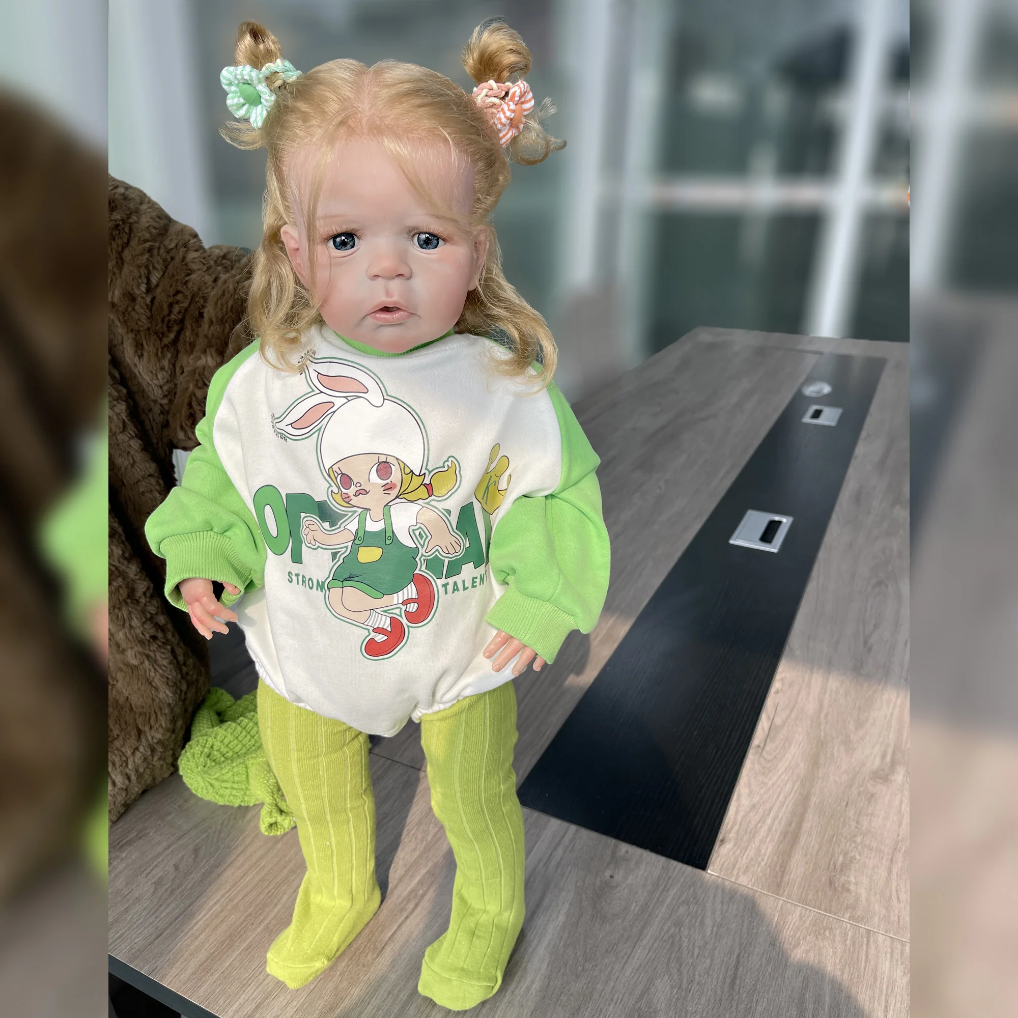 Sandie Bebé Reborn Doll 26 Inch Handmade Painted Toddler Standing Reborn Doll For Kids Gifts Muñecas Reborn