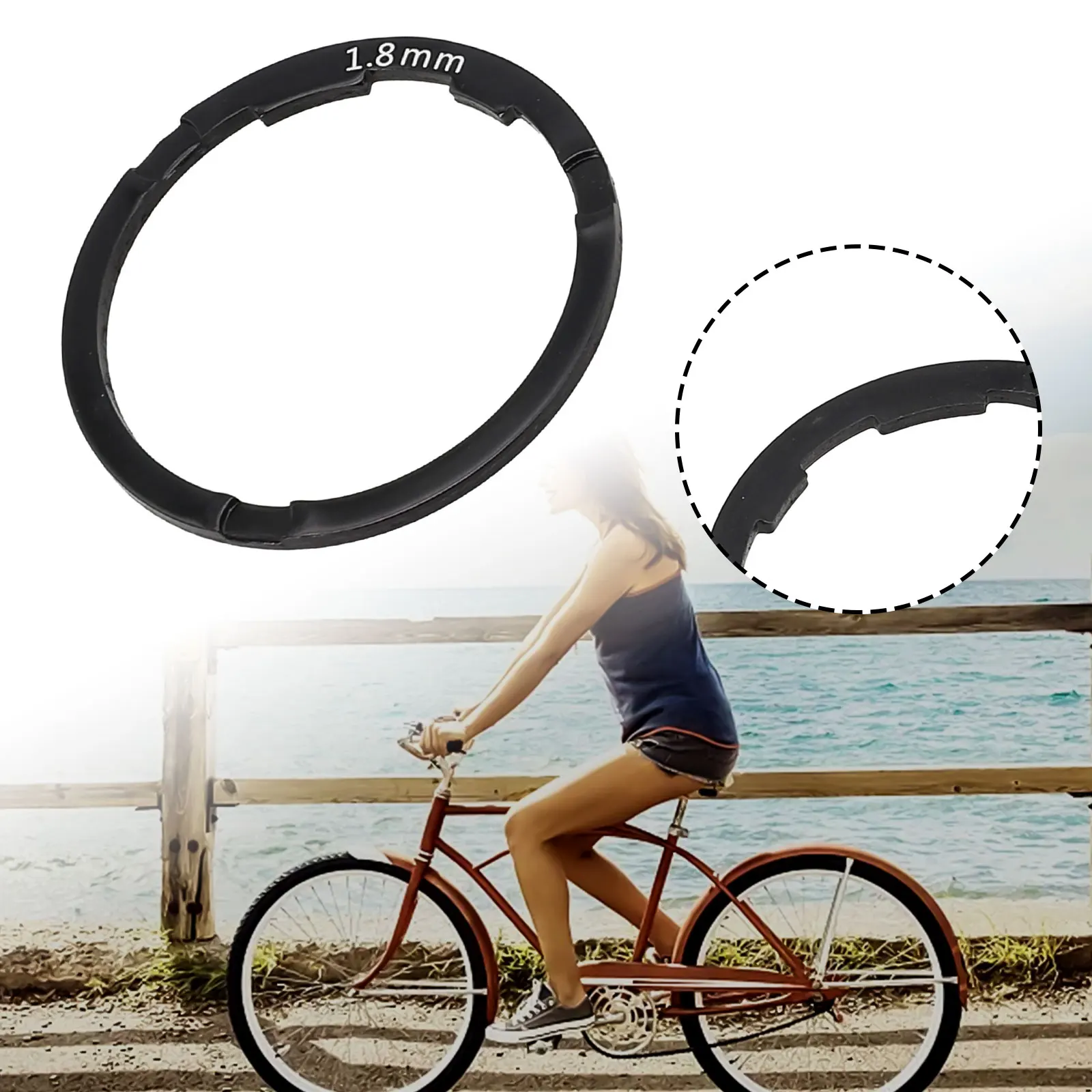 Fahrrad Freilauf Spacer Rennräder Tretlager Schwungrad Kassette Unterlegscheibe Rennräder Radfahren Ersatzteile 1,8 MM bis 2MM 1PC – Detail 7