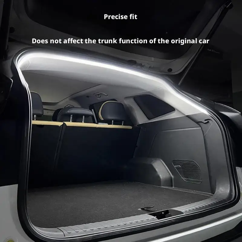1 Set Sensor Tail Box Light Strip LED Car Trunk Light Strip Automatic Sensing Tailgate Light Strip Tool-Free Installation