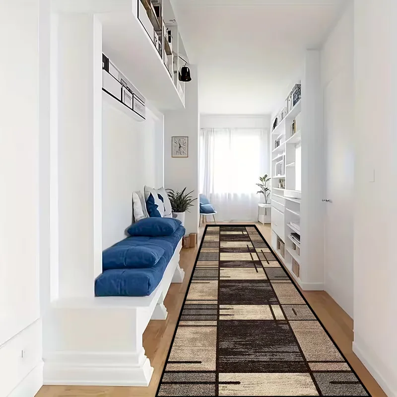 VIKAMA Geometric Splicing Anti Slip Geometric Carpet Modern Tribal Style Carpet Indoor Soft Home Decoration